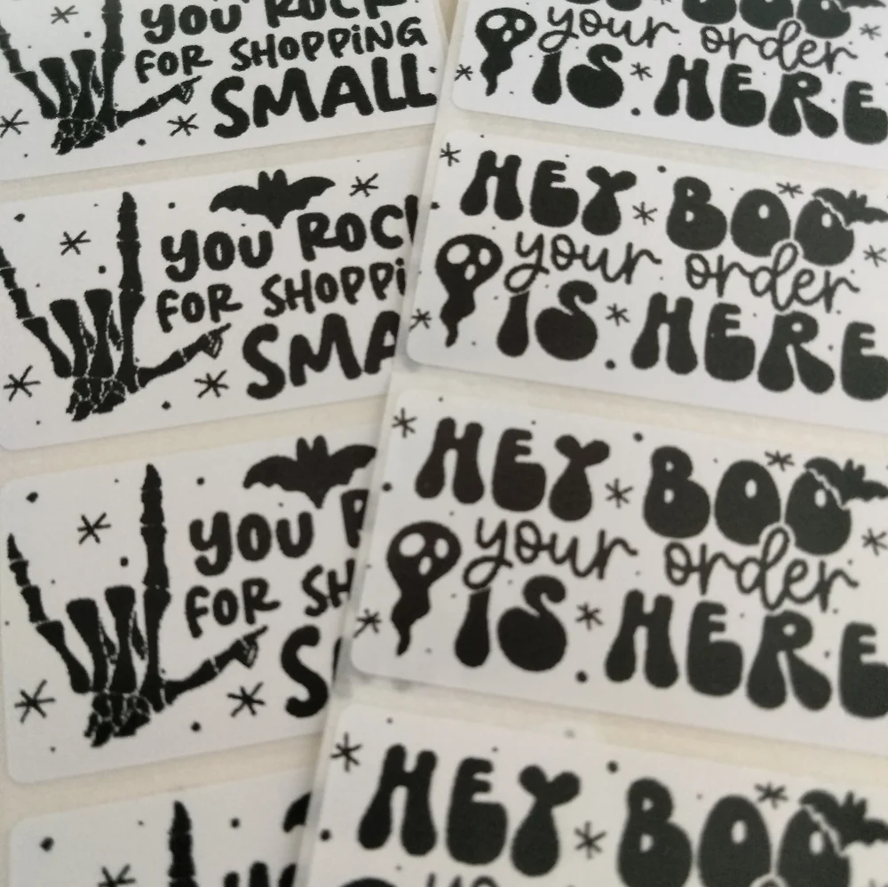 💙100 Halloween Pack- Shipping Labels Thermal Packaging Stickers 2.25